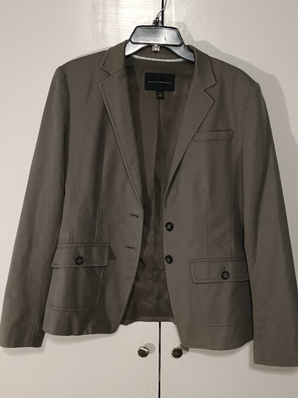 Banana Republic Olive Green Tailored Blazer - Picture 2 of 8